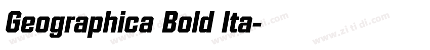 Geographica Bold Ita字体转换